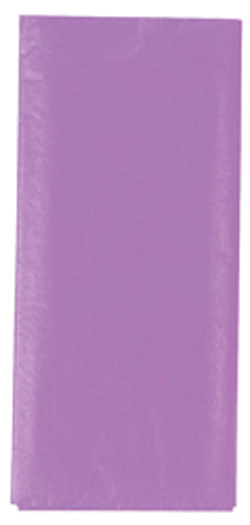 A purple plastic bag is sitting on a white surface.