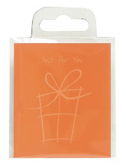 A gift box with the words "just for you" on it